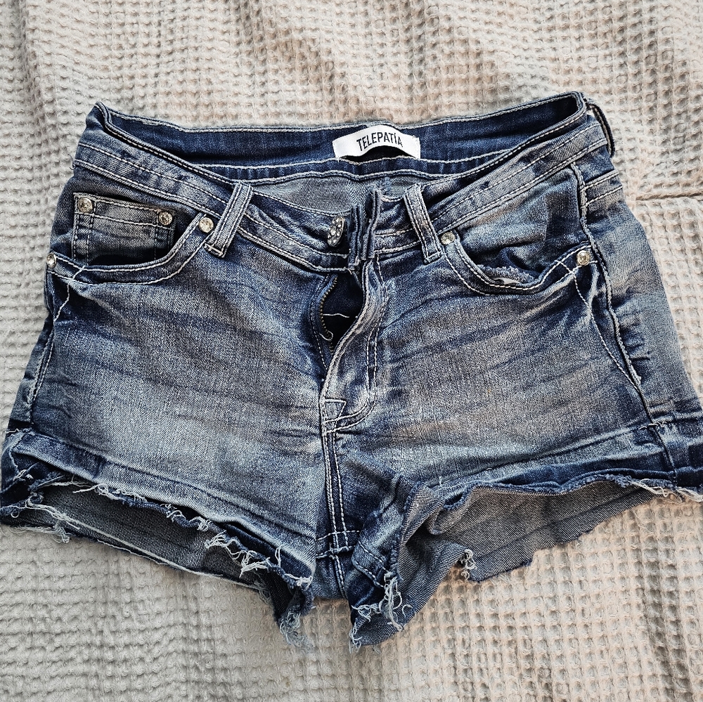 Blue Denim Women Shorts Size 5/27